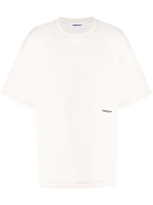 Padded T-shirt With Embroidered Logo