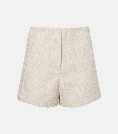 Jazmin cotton-blend tweed shorts
