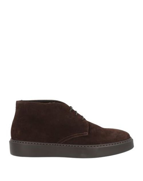 Man Ankle boots Chocolate brown Size 10.5 Leather