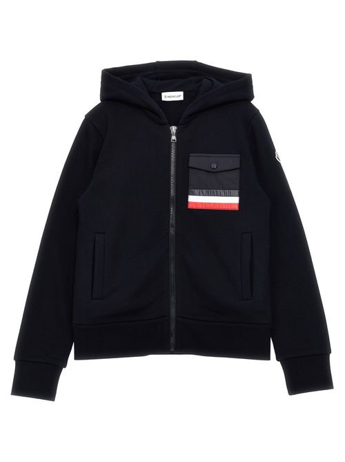 Boys Black Zip Hoodie