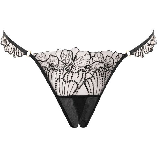 Amarosa Open Embroidered Brief Black