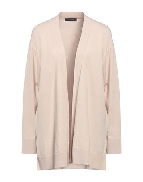Elena Mirò Woman Cardigan Beige Size 10 Viscose, Polyester, Polyamide, Elastane