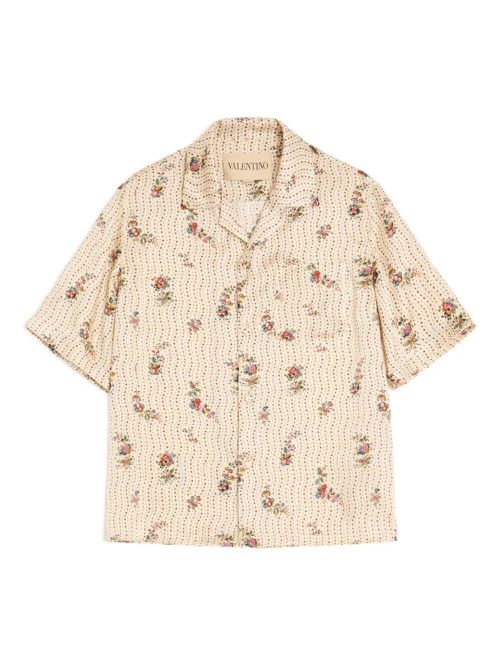 `Papier Floral` Bowling Shirt