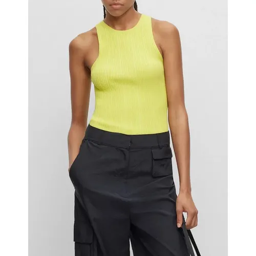 Hugo Boss Women's Shariza Top - Yellow - Size: 10