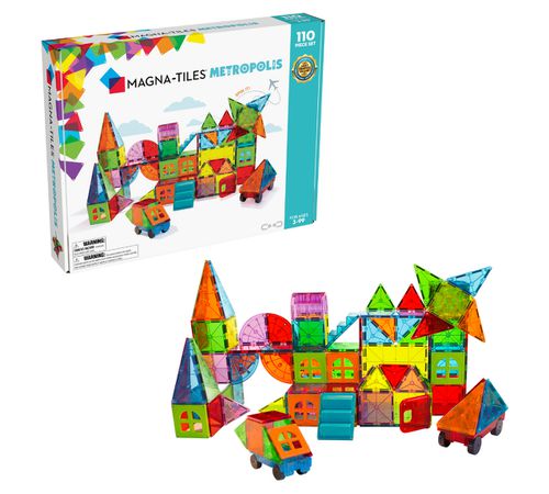 A Metropolis 110-Piece Magnetic Construction Set, Ages 3+ - Assorted Pre-Pack