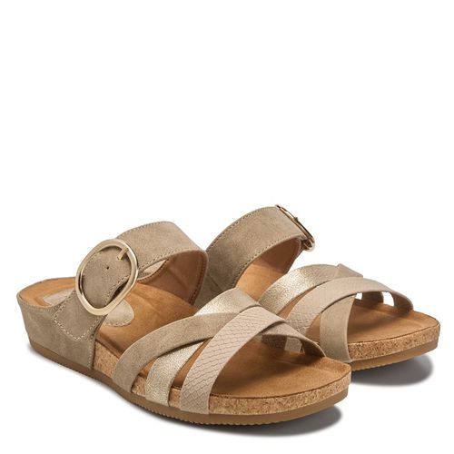 Women's Genalyn Footbed Slide Sandals (Stone Taupe)