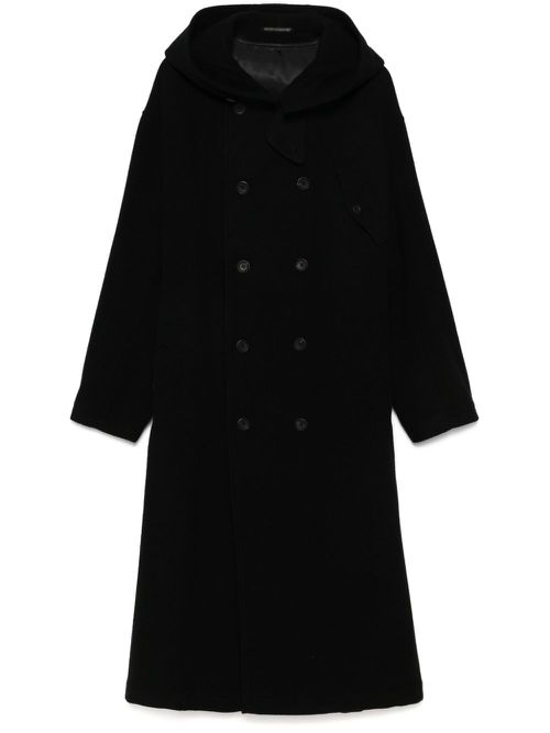 Double-breasted coat - Black