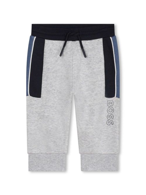 Logo-print drawstring track pants - Grey