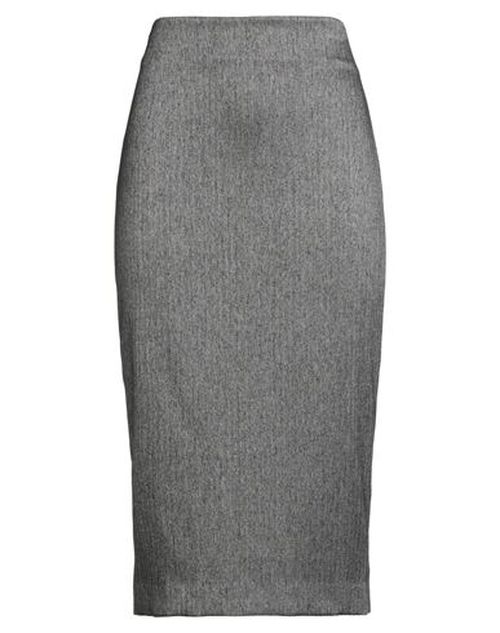 Woman Midi skirt Black Size 10 Polyester, Viscose, Elastane
