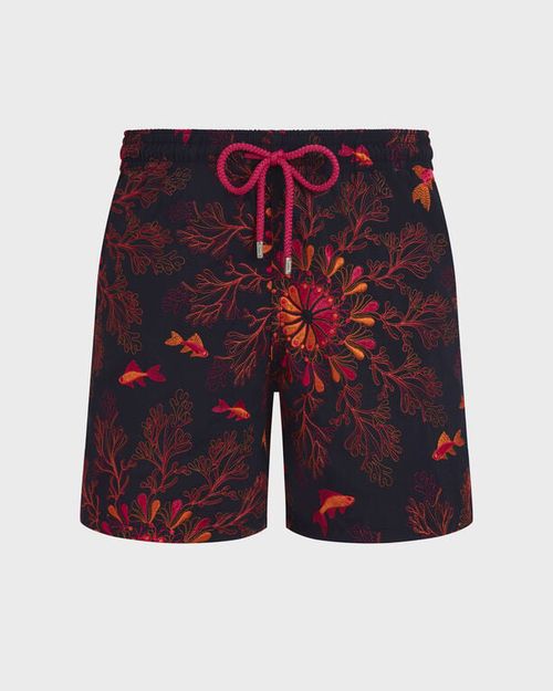 Men Embroidered Swim Shorts Coral Mandala - Limited Edition - Swimwear - Mistral - Blue