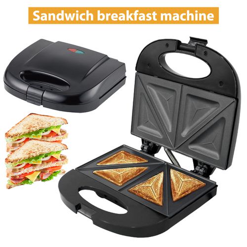 TEMU 2- Sandwich Toaster, Mold For Toasting Sandwiches, Handle, Easy To Clean, Double-sided |breakfast Frying Pan|omelette |camping Frying Pan
