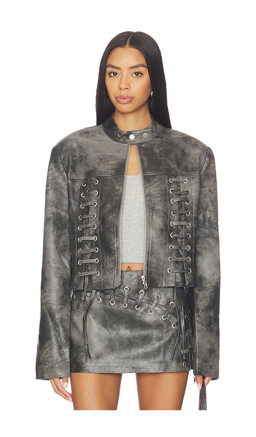 BY.DYLN Karlita Jacket in Charcoal. - L also in XS