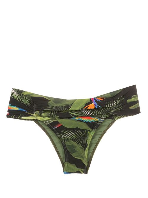 Jasper botanical-print swim briefs - Green