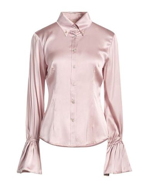 Woman Shirt Antique rose Size 6 Silk, Elastane