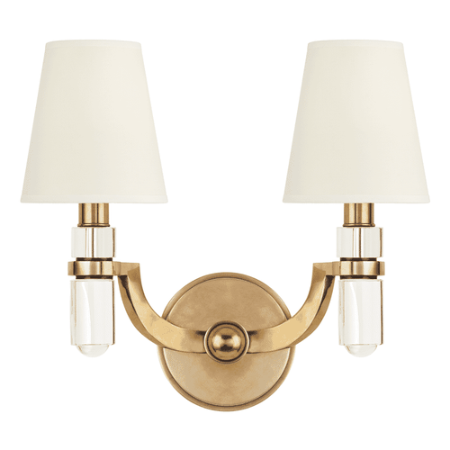 Dayton 2-Light Wall Sconce in Aged Bra