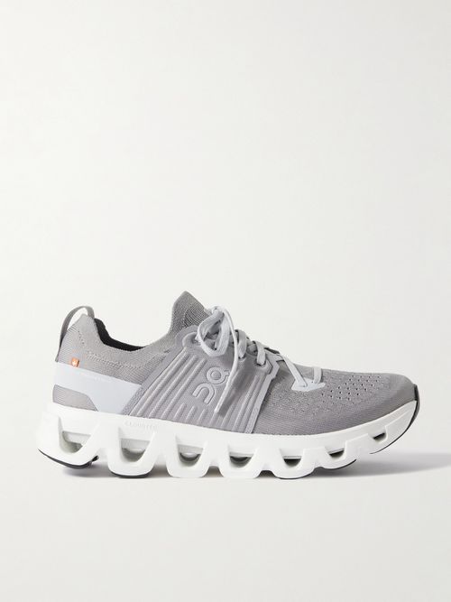 Men - Cloudswift 4 Rubber-Trimmed Stretch-Knit Running Sneakers