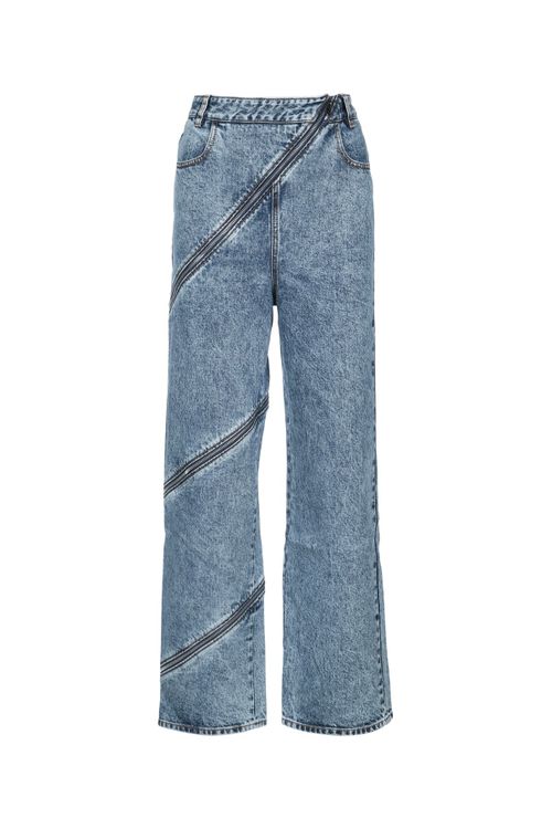 Alaia Spiral Jeans — Blue
