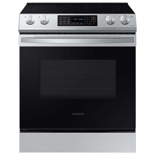 Samsung 6.3 cu. ft. Smart Slide-in Electric Range with Air Fry and Convection - Stainless Steel