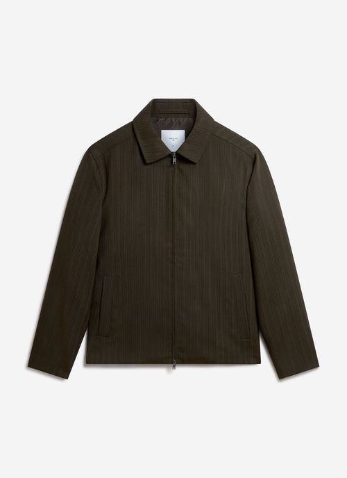 Chapter Tailored Zip Jacket Dark Green