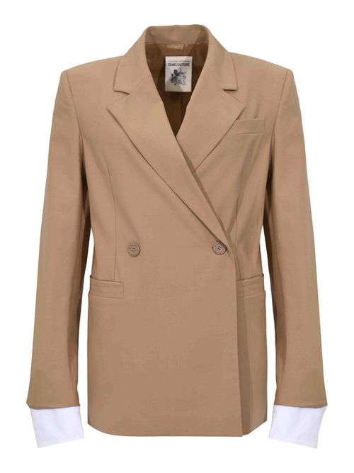 Double-breasted Dulcinea jacket in cool wool
