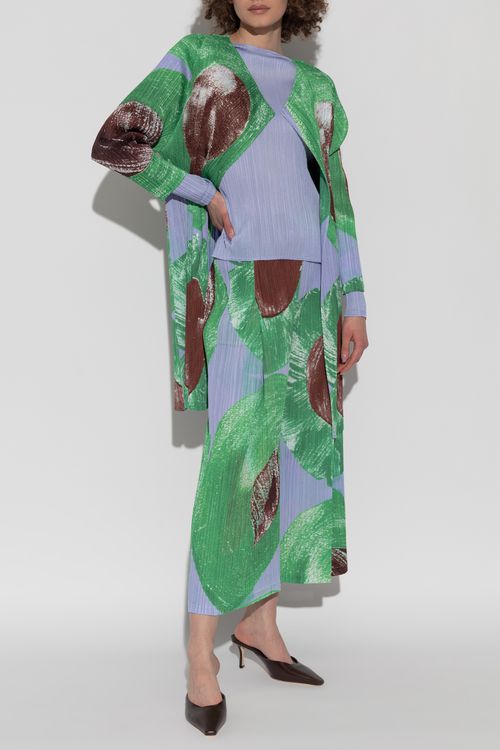 Pleated Coat, Women's, Multicolour