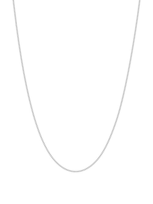 Nialaya Jewelry Cuban-link chain necklace - Silber