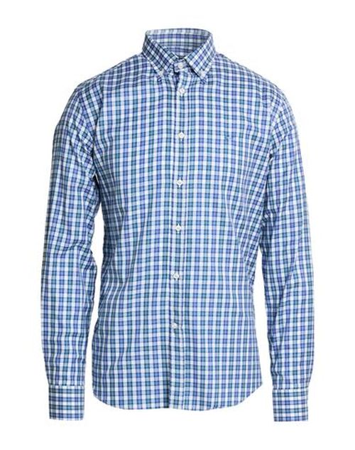Man Shirt Blue Size 16 Cotton