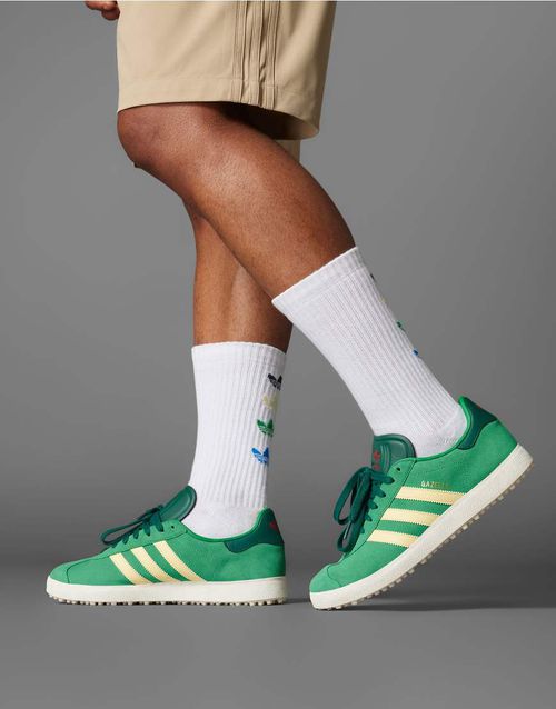 Adidas Originals Gazelle spikeless golf shoes in green