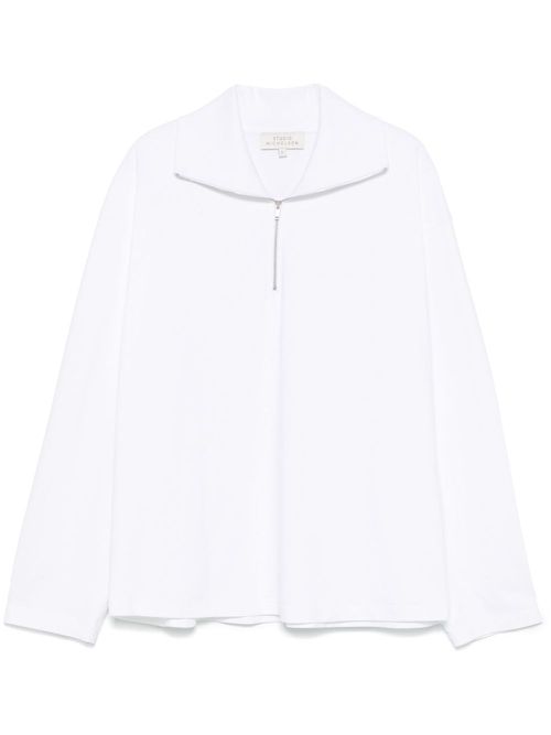 Half-zip sweatshirt - White