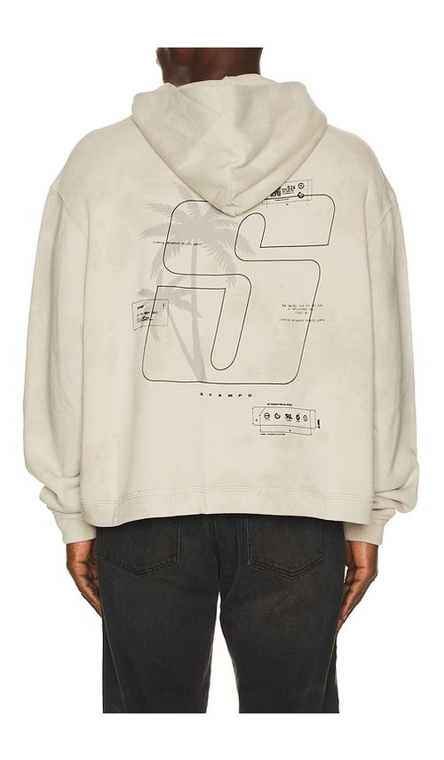 Stampd Transit Tie Dye Cropped Hoodie in Sand Storm Tie Dye. M also in L, S, XL/1X