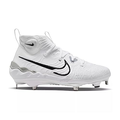 Nike Alpha Huarache NXT DJ6517-100 White-Black-Wolf Grey Men's Metal Baseball Cleats