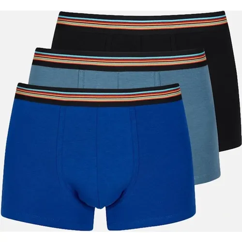 Men's Paul Smith 3 Pack Boxers Blue - Size: 32/38