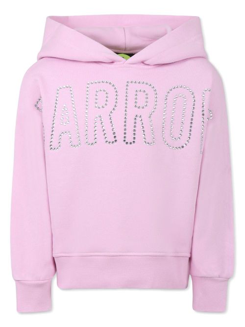 Logo-embellished hoodie - Pink