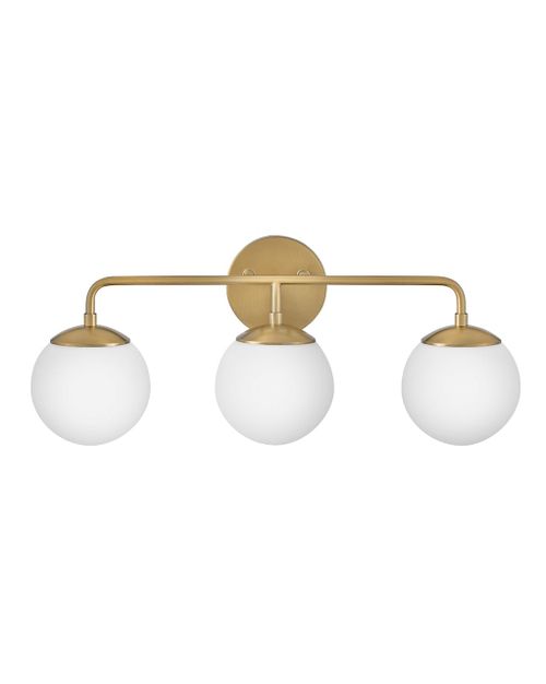 Julep 3-Light Bathroom Vanity Light in Lacquered Bra