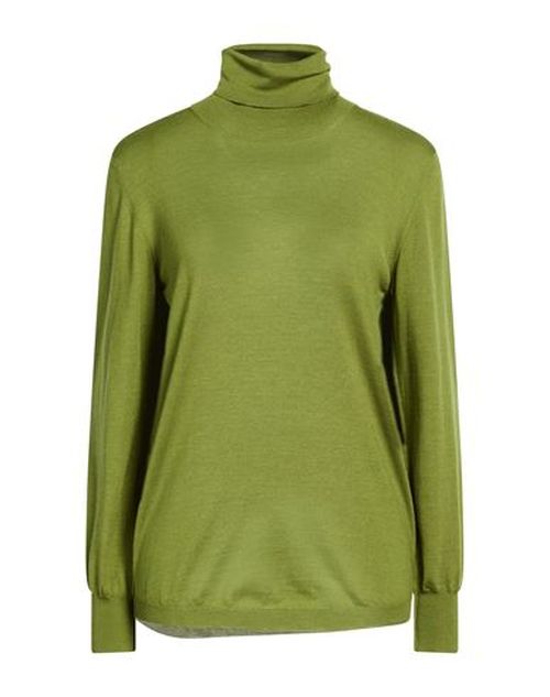 Woman Turtleneck Lime green Size 10 Wool, Silk, Cashmere