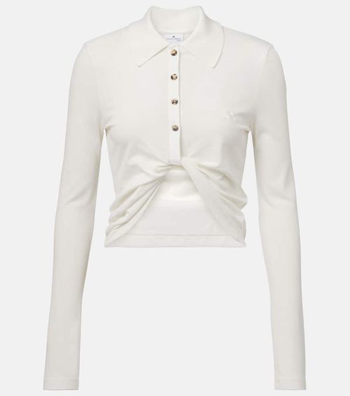 Courrèges Cropped cotton shirt