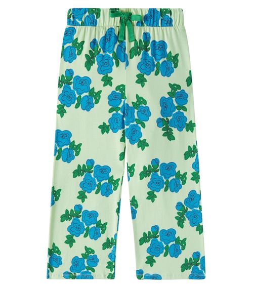 Blue Roses cotton-blend pants