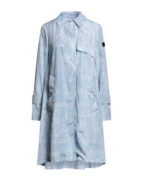 Woman Overcoat & Trench Coat Sky blue Size 10 Polyester