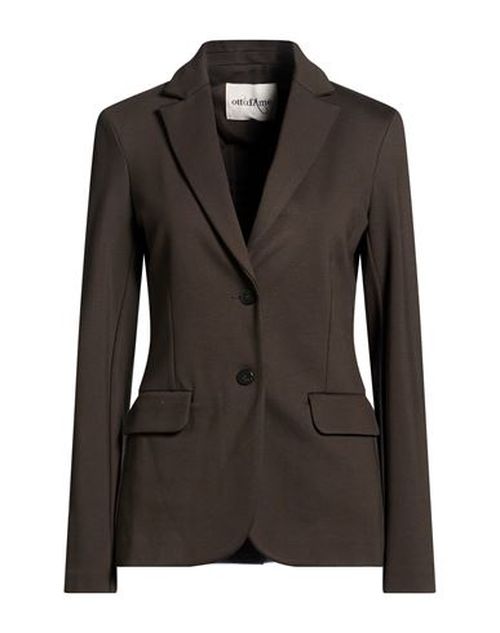 Woman Blazer Chocolate brown Size 10 Viscose, Nylon, Elastane