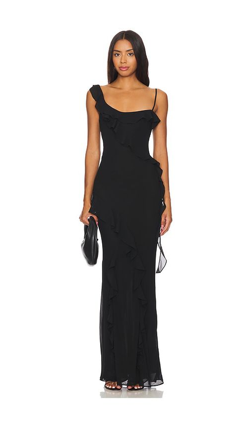 MAJORELLE Teagan Gown in Black. S. Also in