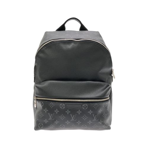 Louis Vuitton Black Coated Canvas Leather Backpack Pre-Owned