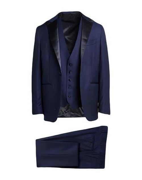Man Suit Blue Size 46 Virgin Wool