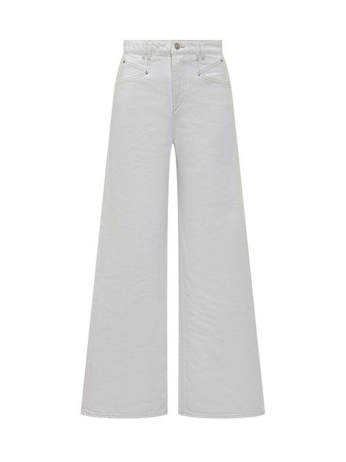 White Relaxed High Rise Jeans