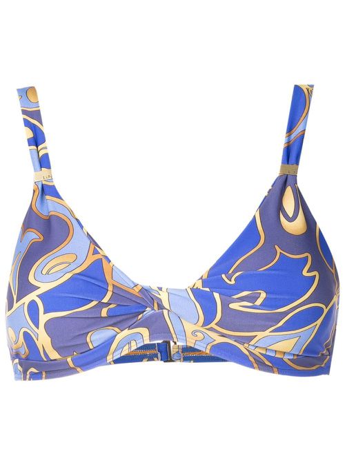 Graphic-print bikini - Blue