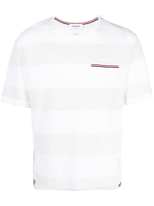 RWB pocket striped T-shirt - Grey