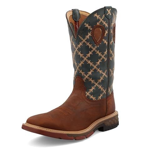 Twisted X Men's 12" Soft Square Toe Western Work Boot