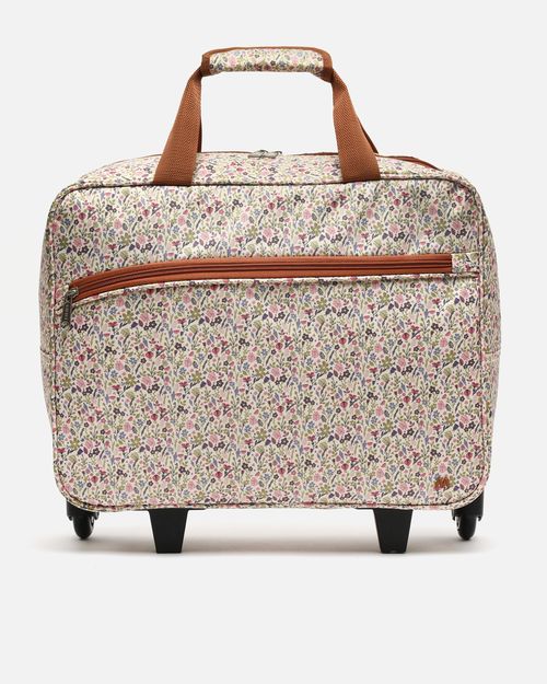 Misako Crosmi printed wheeled travel bag Sand