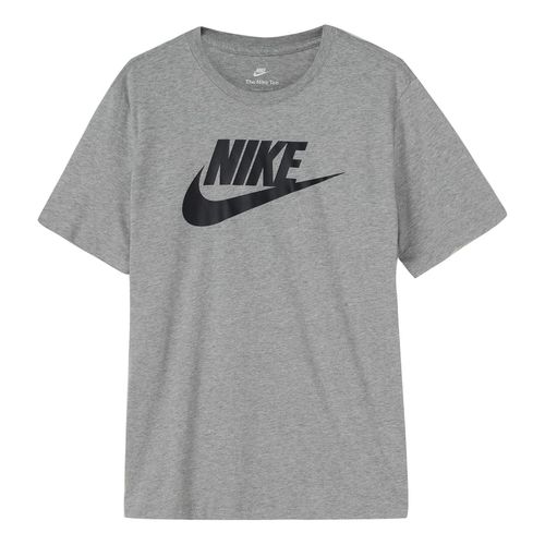 Sportswear Alphabet Logo Printing Round Neck Short Sleeve Gray