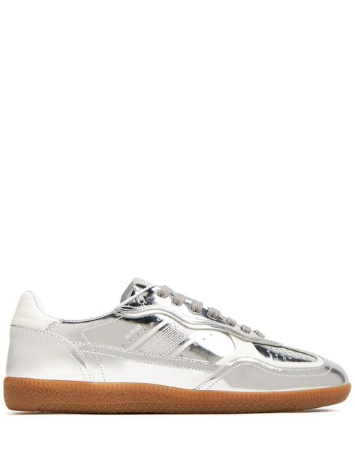 Tb.490 Rife Shimmer Silver Cream Leather Sneakers Shoes