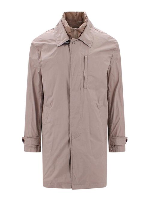 Nylon jacket with internal padded vest